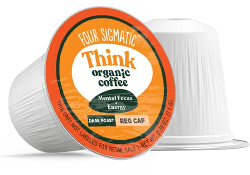 Four Sigmatic Think Organic Coffee pod, Dark Roast, Regular Caffeine.