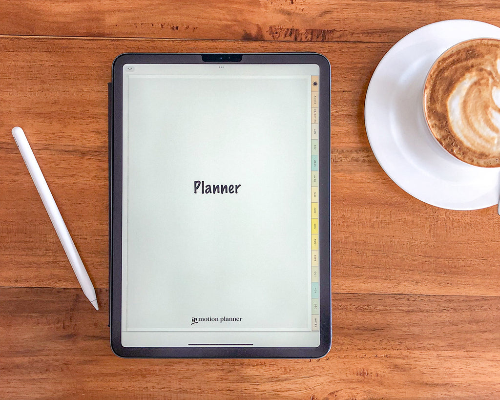 digital planner with ipad and apple pencil