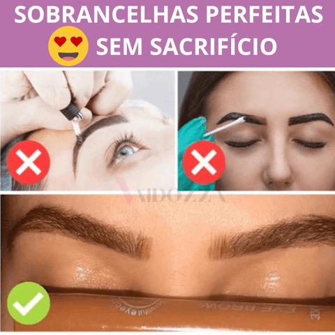 Caneta para Sobrancelhas e Barba EyebrowMax 4D à prova d'água Caneta para sobrancelha 4D à prova d'água Micropigmentação fio a fio sem dor