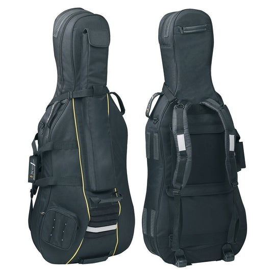GEWAPURE Cello Gig-Bag, Classic CS25, 25mm padding, Wheels - String Power - Violin Store
