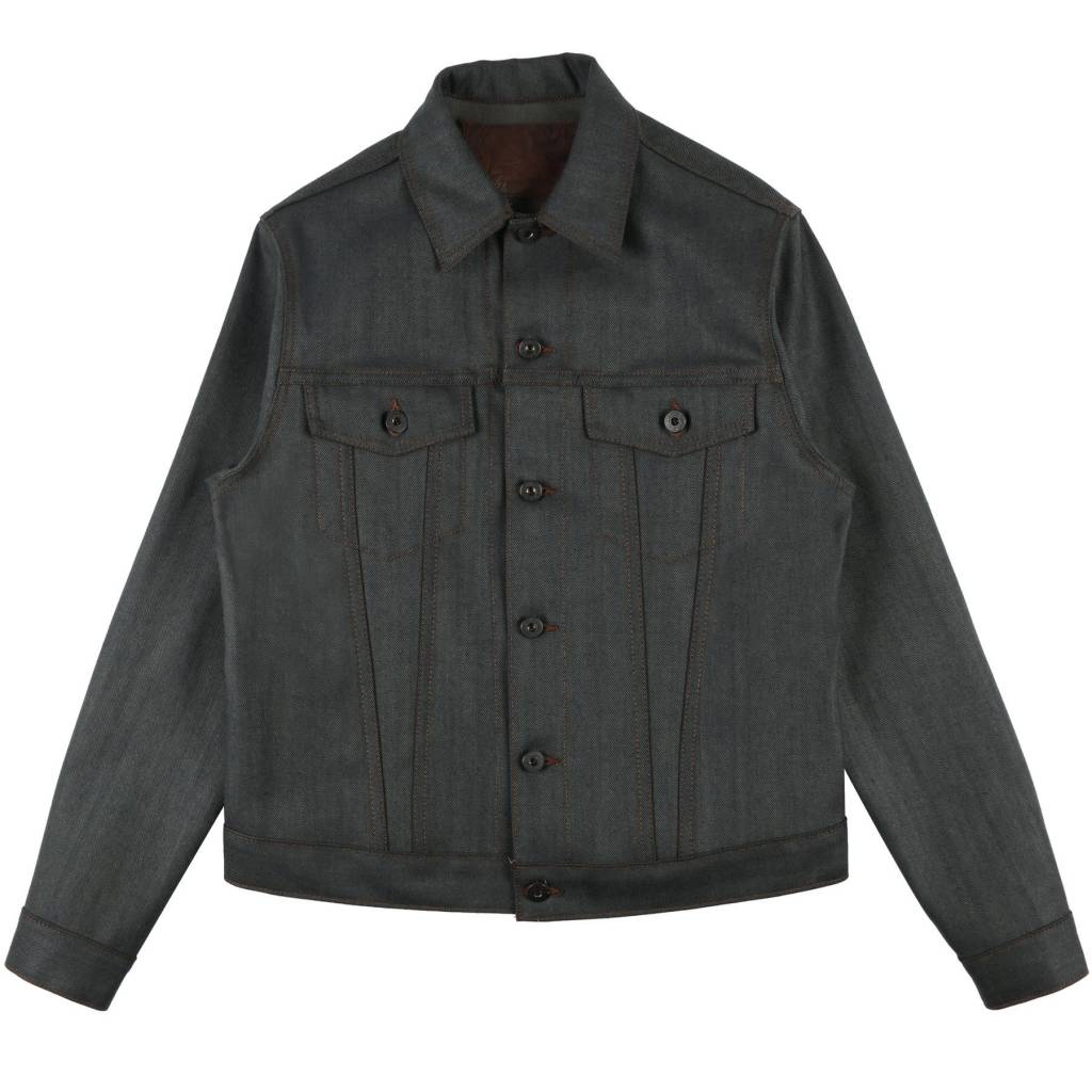 Naked and famous sales black denim jacket