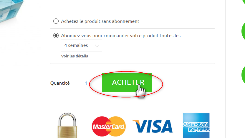 Acheter le produit de l'abonnement