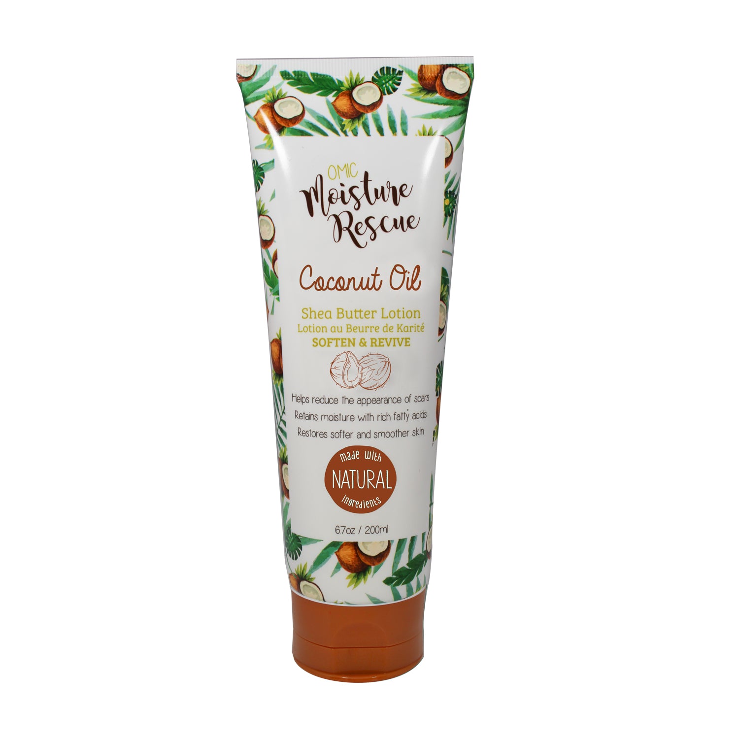 Omic Moisture Rescue Shea Butter Lotion  w/ Coconut Oil 200ml Tube - WHOLESALE MITCHELL BRANDS product image