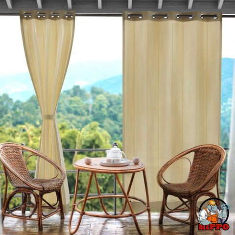 HIPPO Waterproof Plastic Outdoor Balcony Curtain