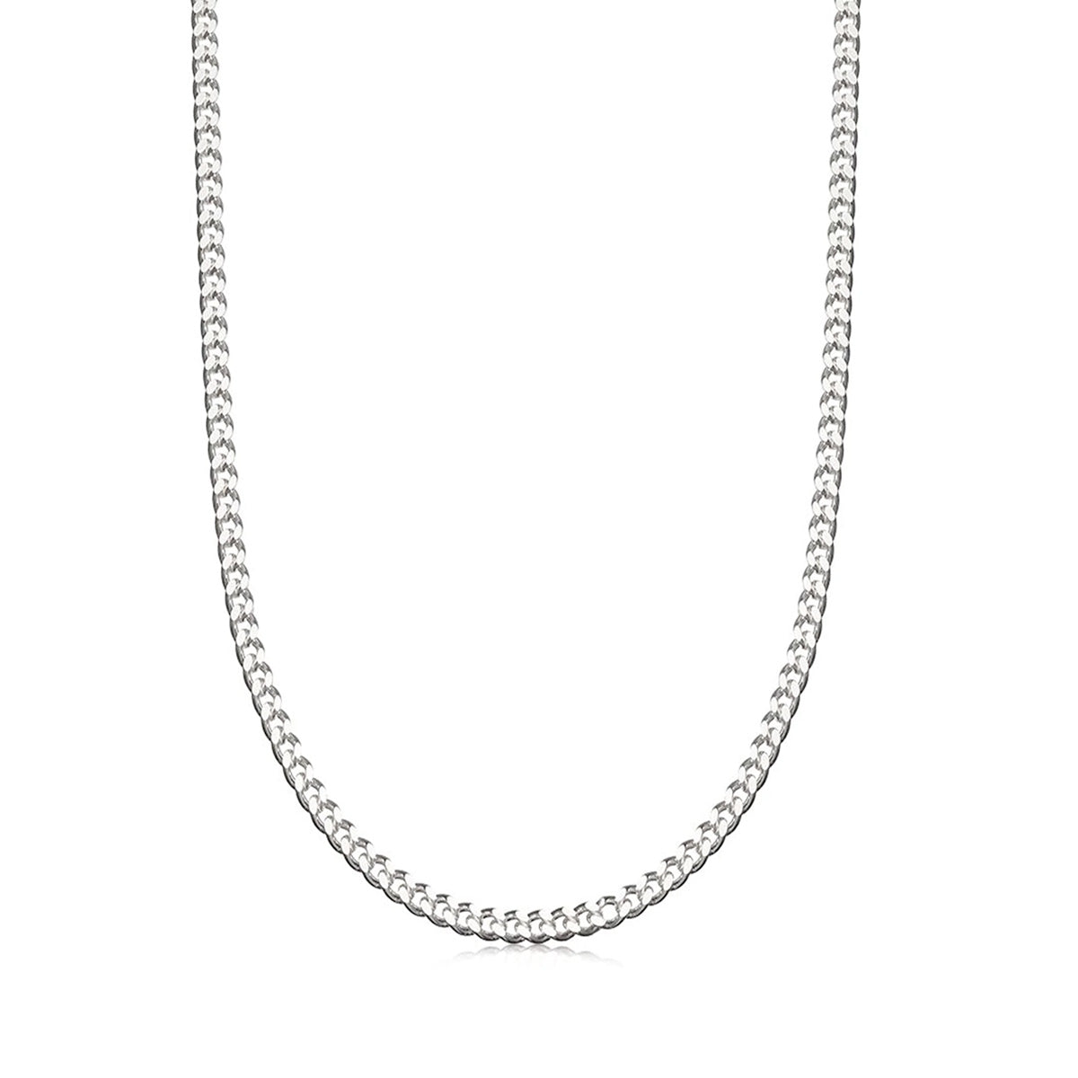 Sterling silver curb chain 2mm | Hersey and Son