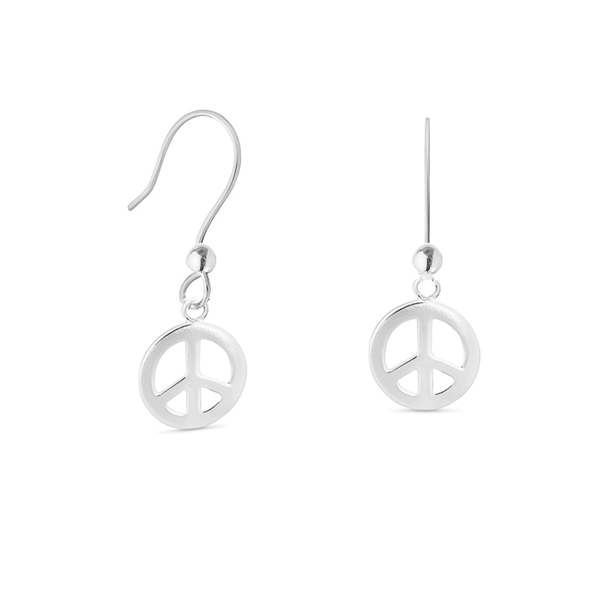 Sterling Silver Peace Earrings | Hersey & Son Silversmiths