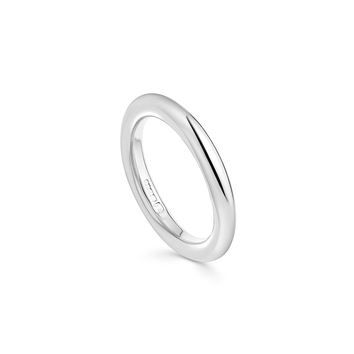 Deluxe Sterling Silver Halo Ring - 3mm | Hersey & Son Silversmiths