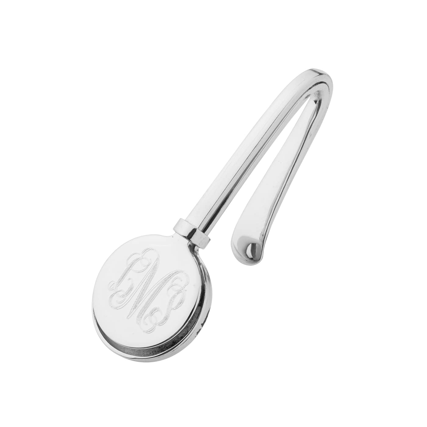 Silver Monogram Napkin Hook | Silver Napkin Holder