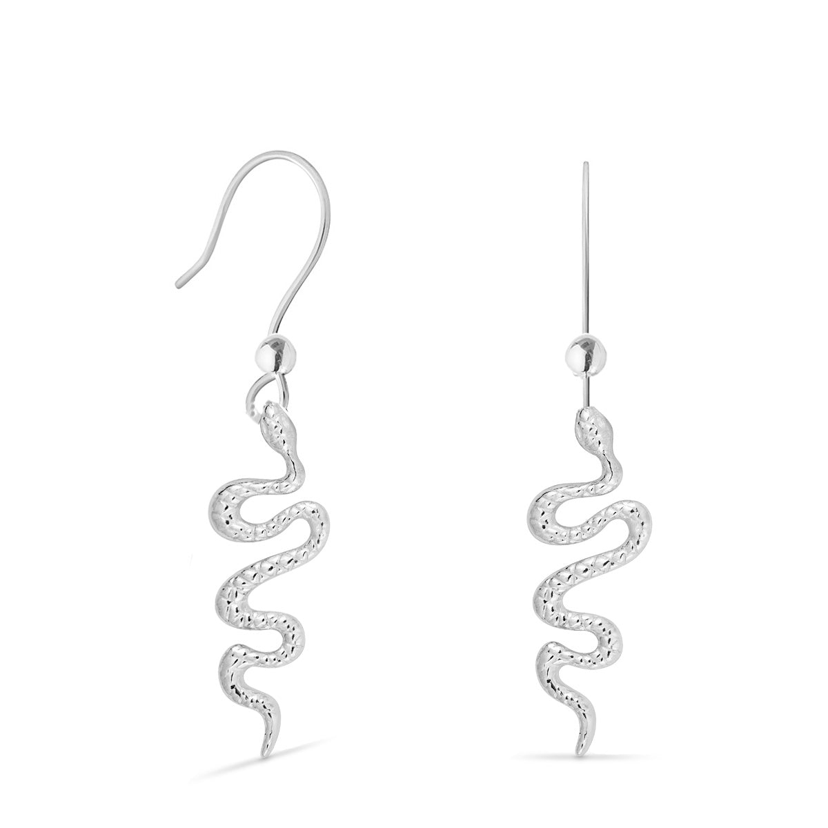 Sterling Silver Snake Earrings | Hersey & Son Silversmiths