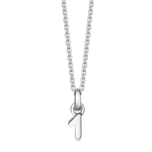 Silver Number 1 Pendant Necklace | |Hersey & Son Silversmiths