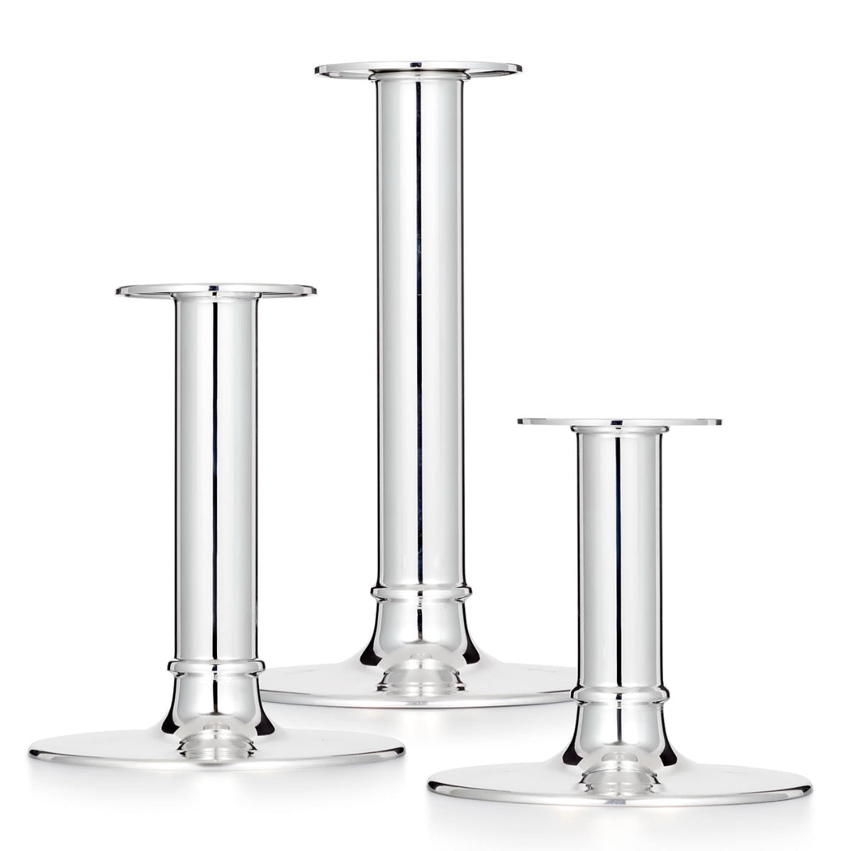 Silver Candlestick Modern| Hersey & Son Silversmiths