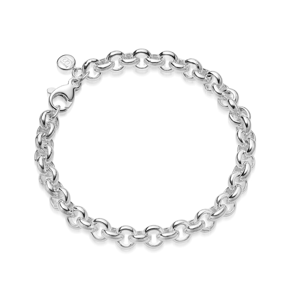 Heavy Silver Belcher Chain Bracelet | Hersey & Son Silversmiths