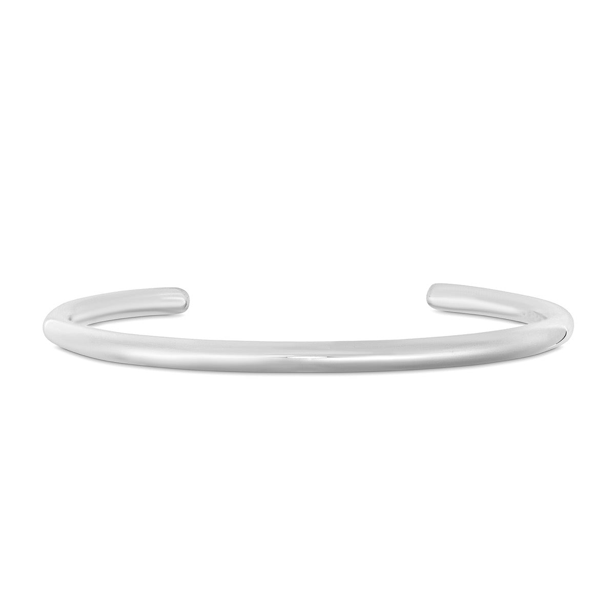 Silver Open Round Bangle | Hersey & Son Silversmiths