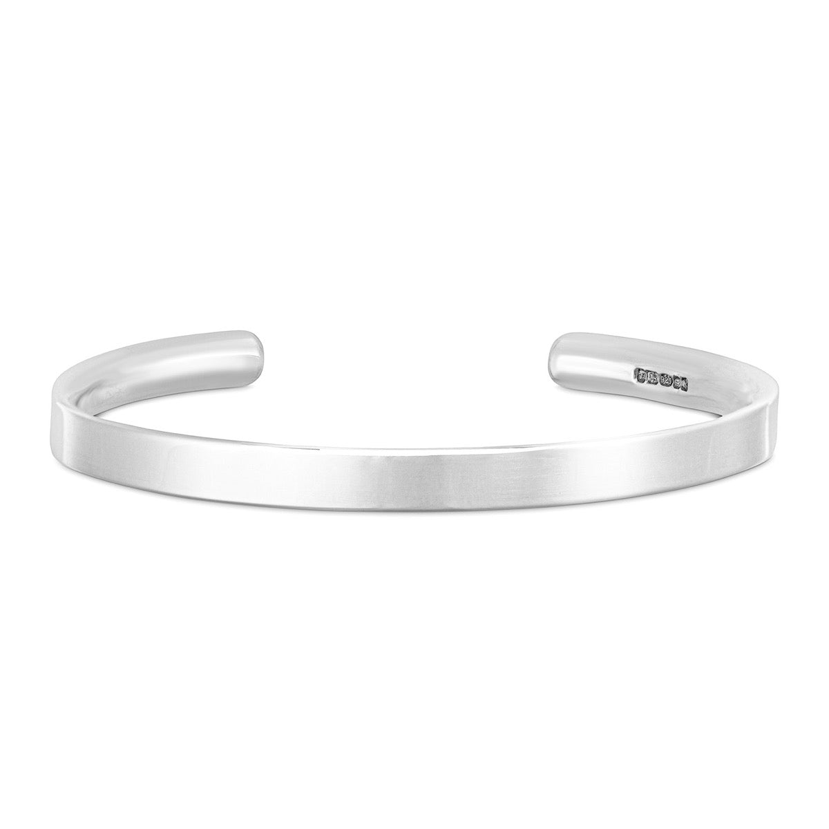 Ladies Silver Open Bangle Deluxe | Hersey & Son Silversmiths