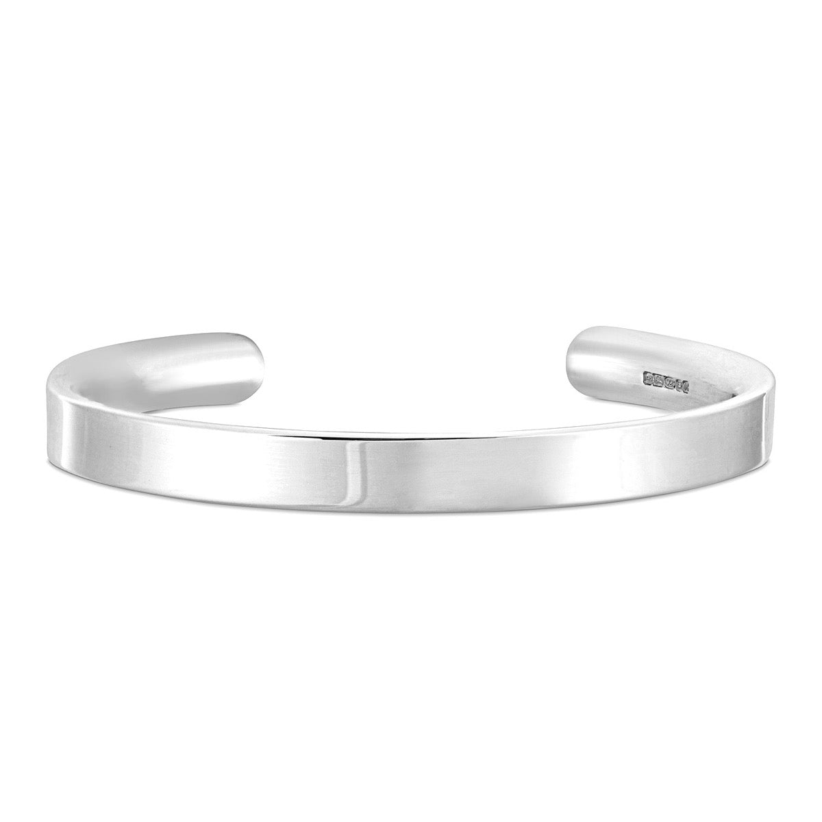 Silver Open Ladies Slim Bangle | Hersey & Son Silversmiths