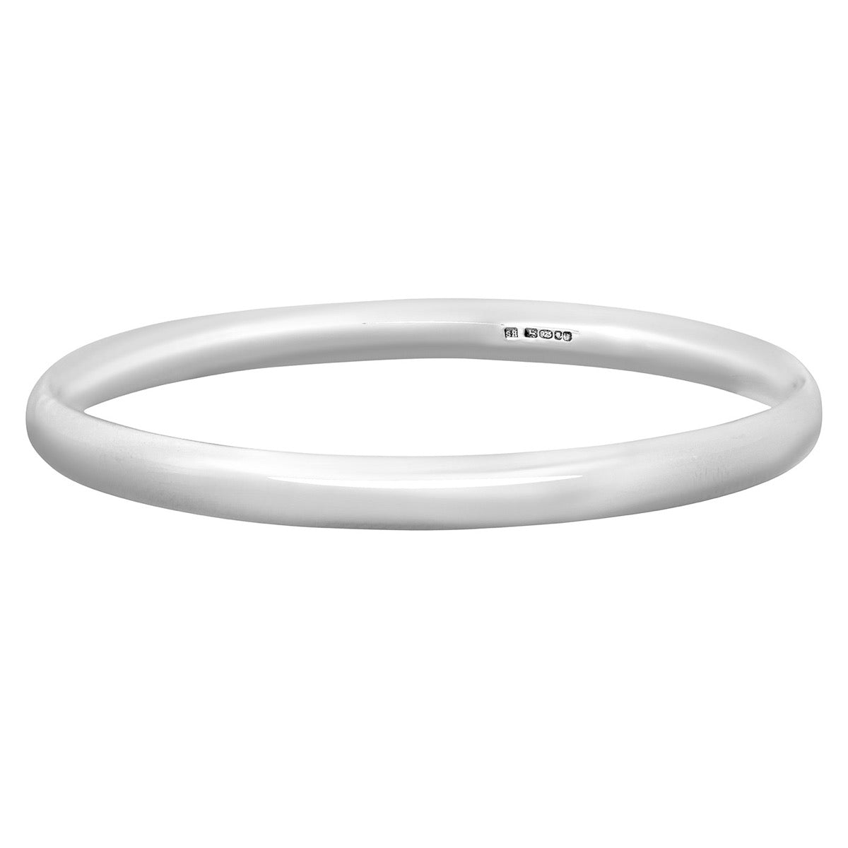 Silver Bangle 6mm 0val | Hersey & Son Silversmiths