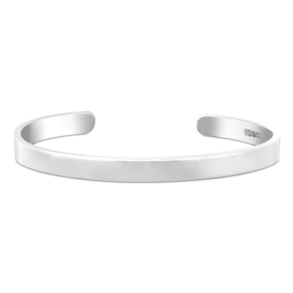 Engraved Mens Silver Bracelet | Hersey & Son Silversmiths