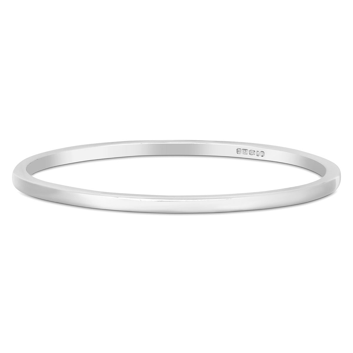 Silver Bangle 3.2mm Square | Hersey & Son Silversmiths