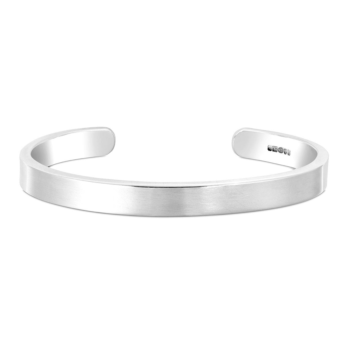 Silver Matt Chunky Mens Bracelet | Hersey & Son Silversmiths