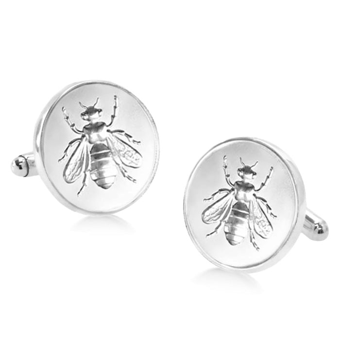 Silver Bee Cufflinks | Hersey & Son Silversmiths