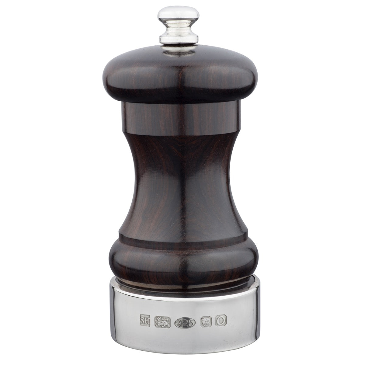 Blackwood and Silver Peppermill | Hersey & Son Silversmiths