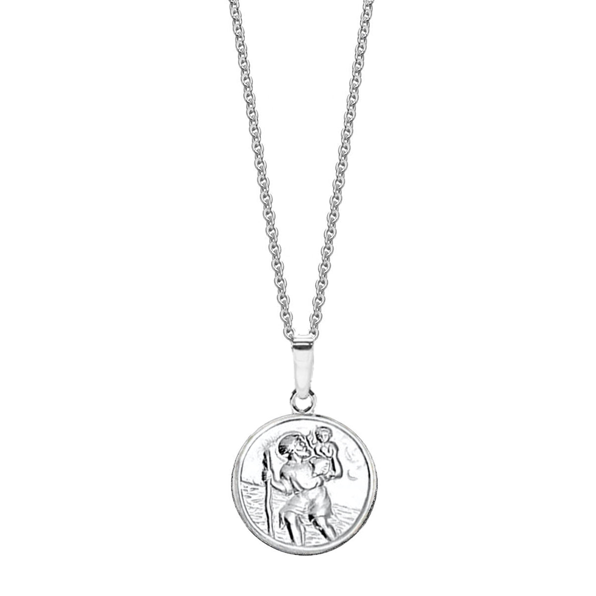 Silver St Christopher Medal Necklace | Hersey & Son Silversmiths
