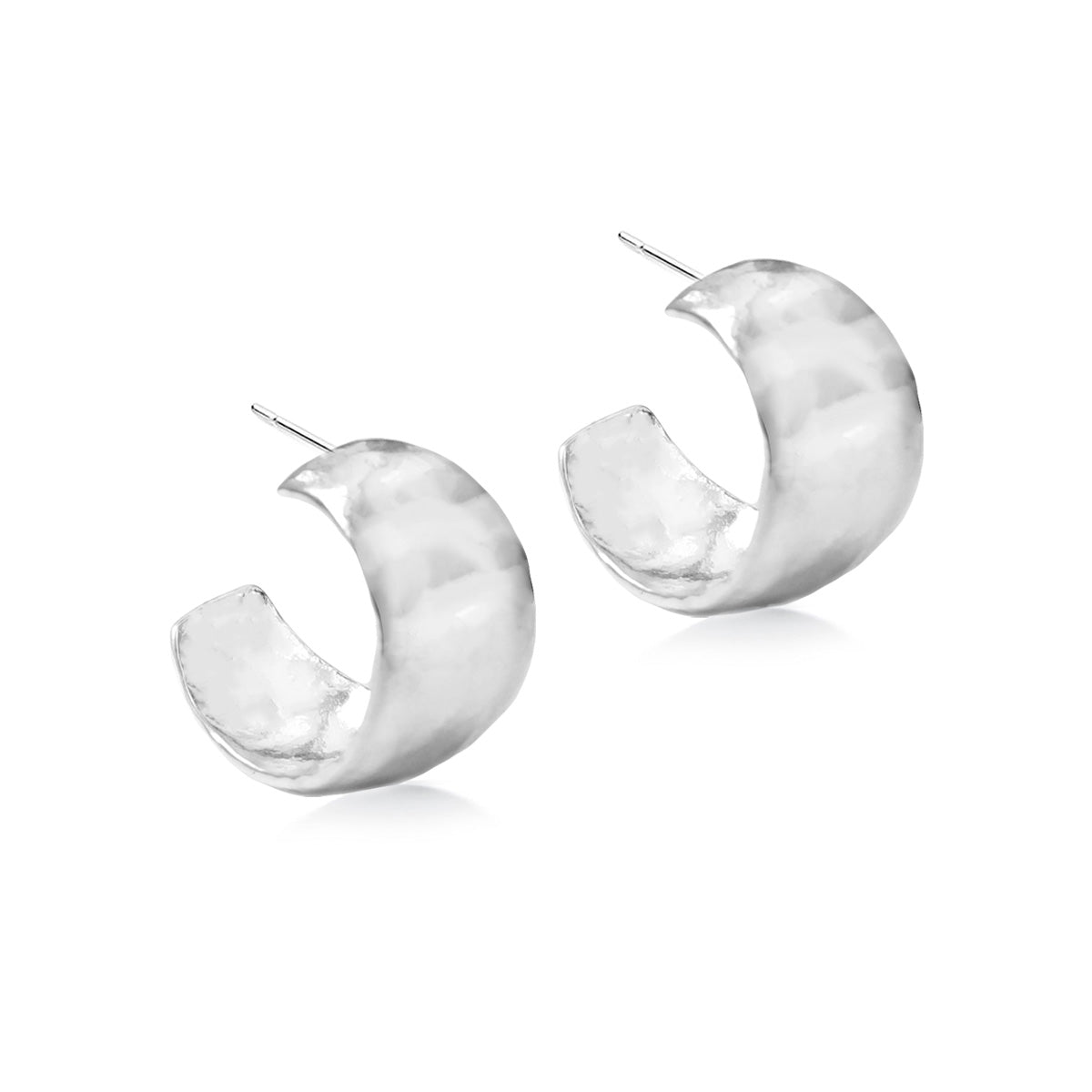 Silver Bubble Hoop Earrings | Hersey & Son Silversmiths