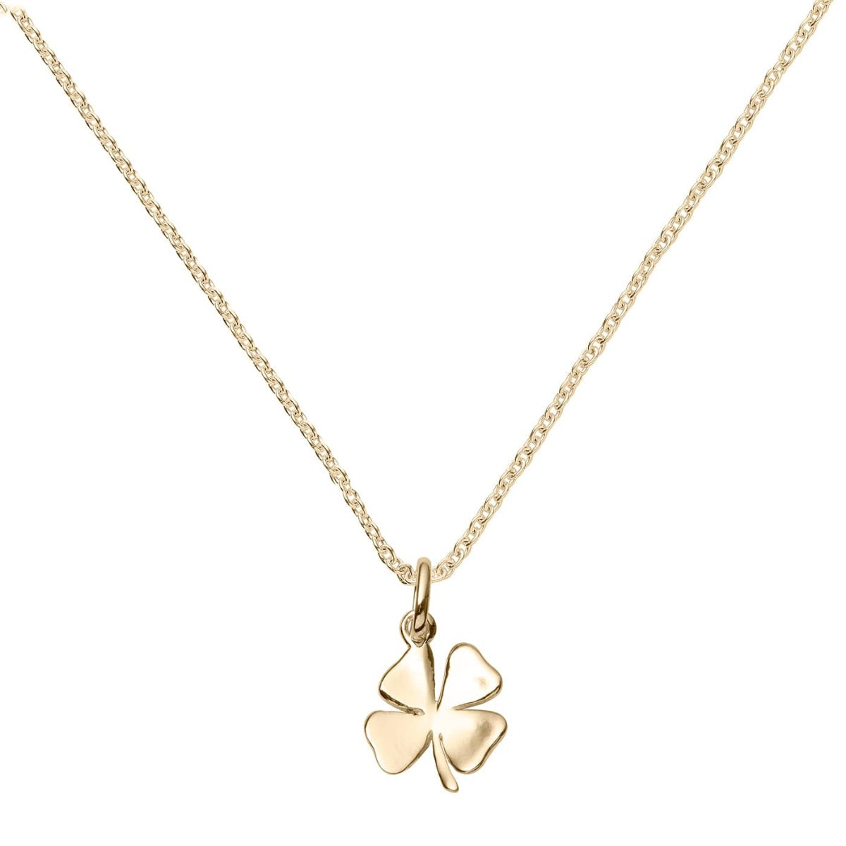 Yellow Gold Four Leaf Clover Pendant | Hersey & Son Silversmiths