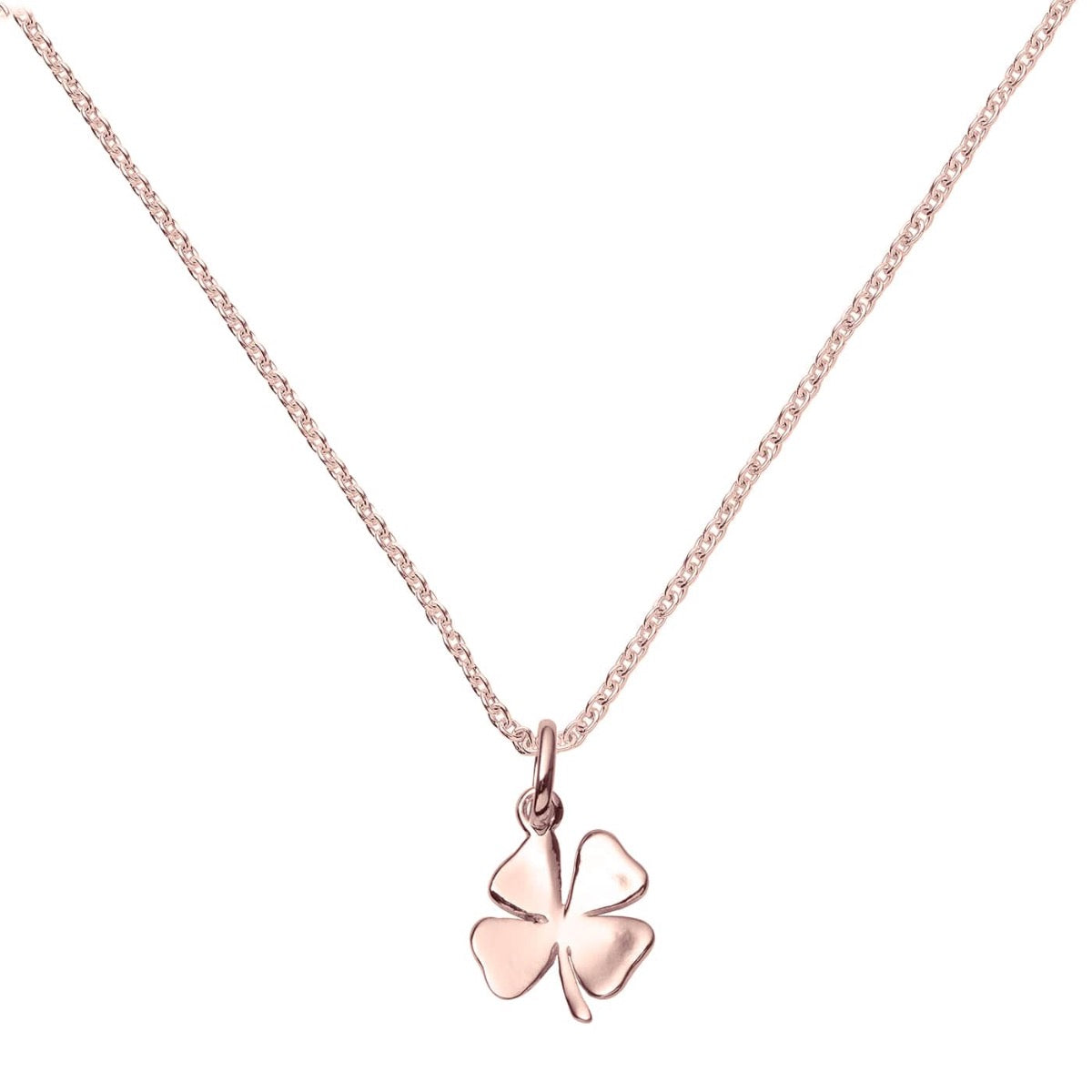 Rose Gold Four Leaf Clover Pendant | Hersey & Son Silversmiths