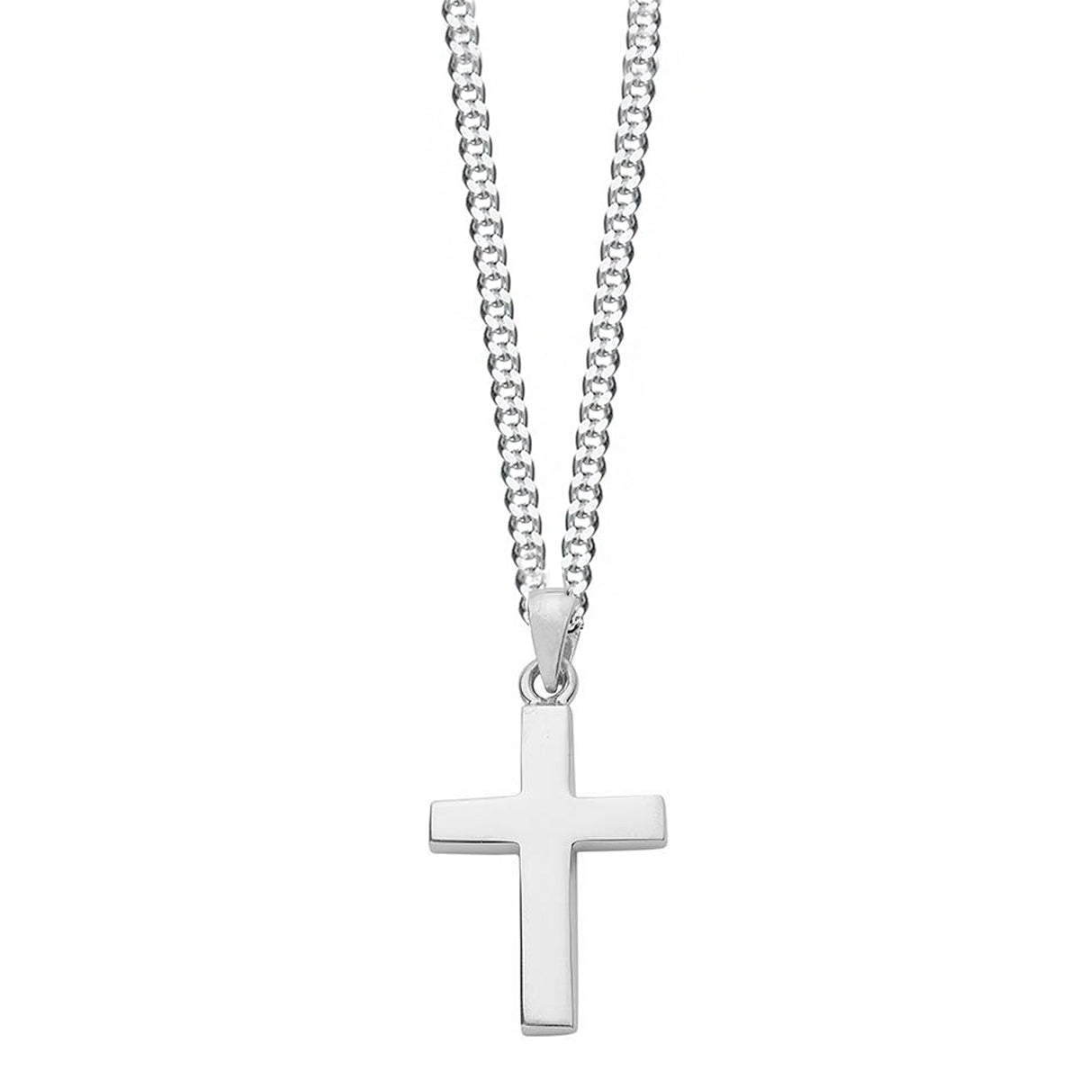 Silver Cross Necklace Chunky | Hersey & Son Silversmiths