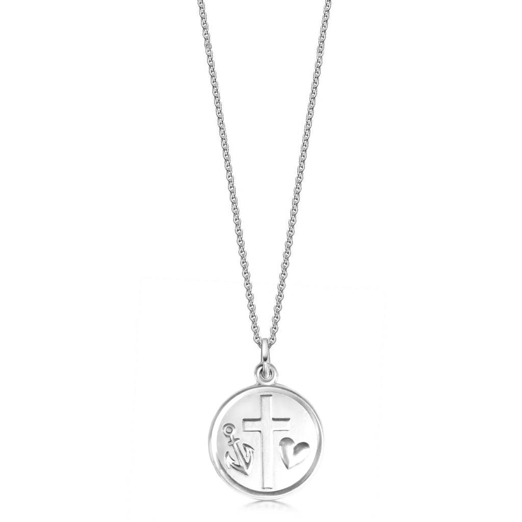 Silver Hope Faith and Love Necklace | Hersey & Son Silversmiths