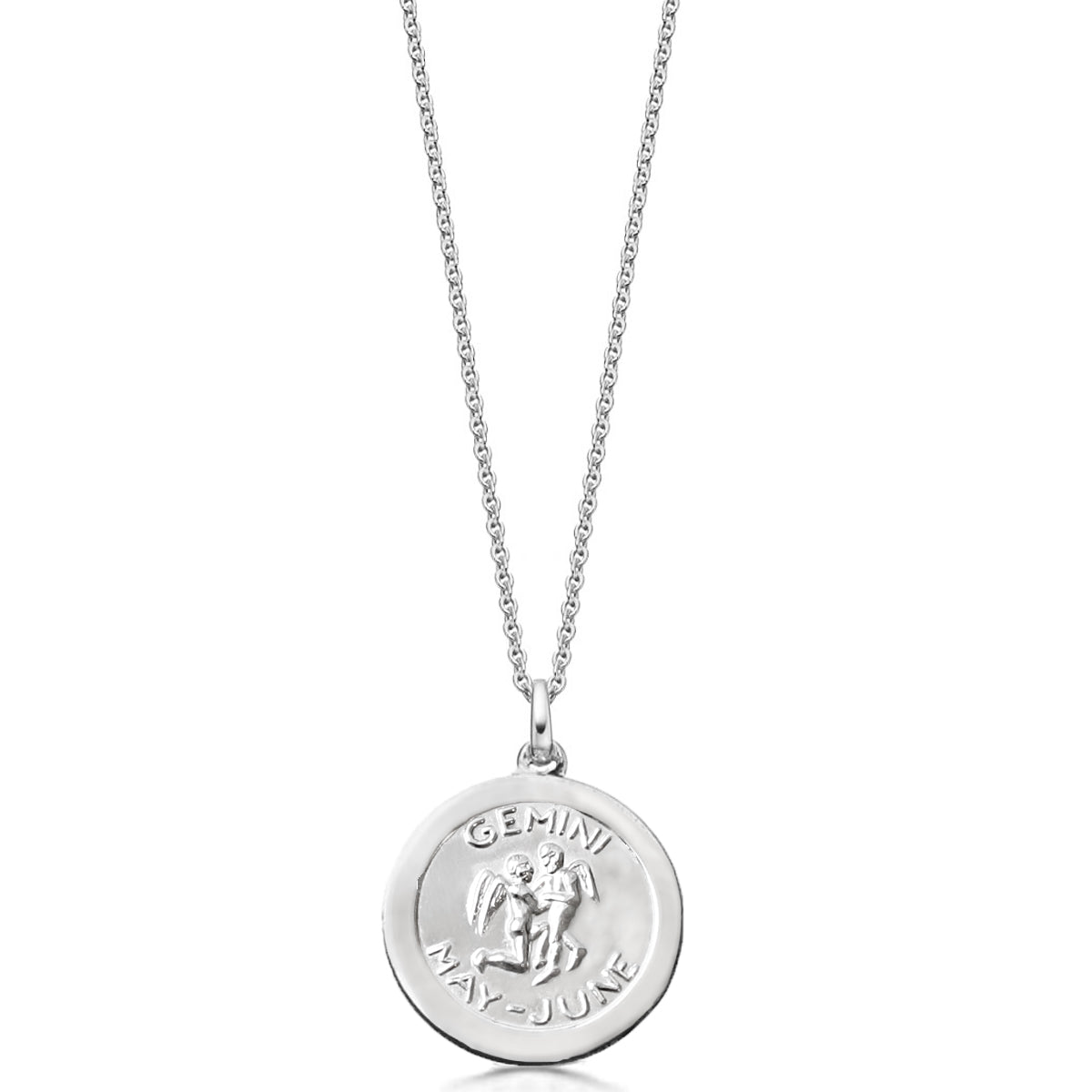 Silver Gemini Zodiac Pendant Necklace| Hersey & Son Silversmiths