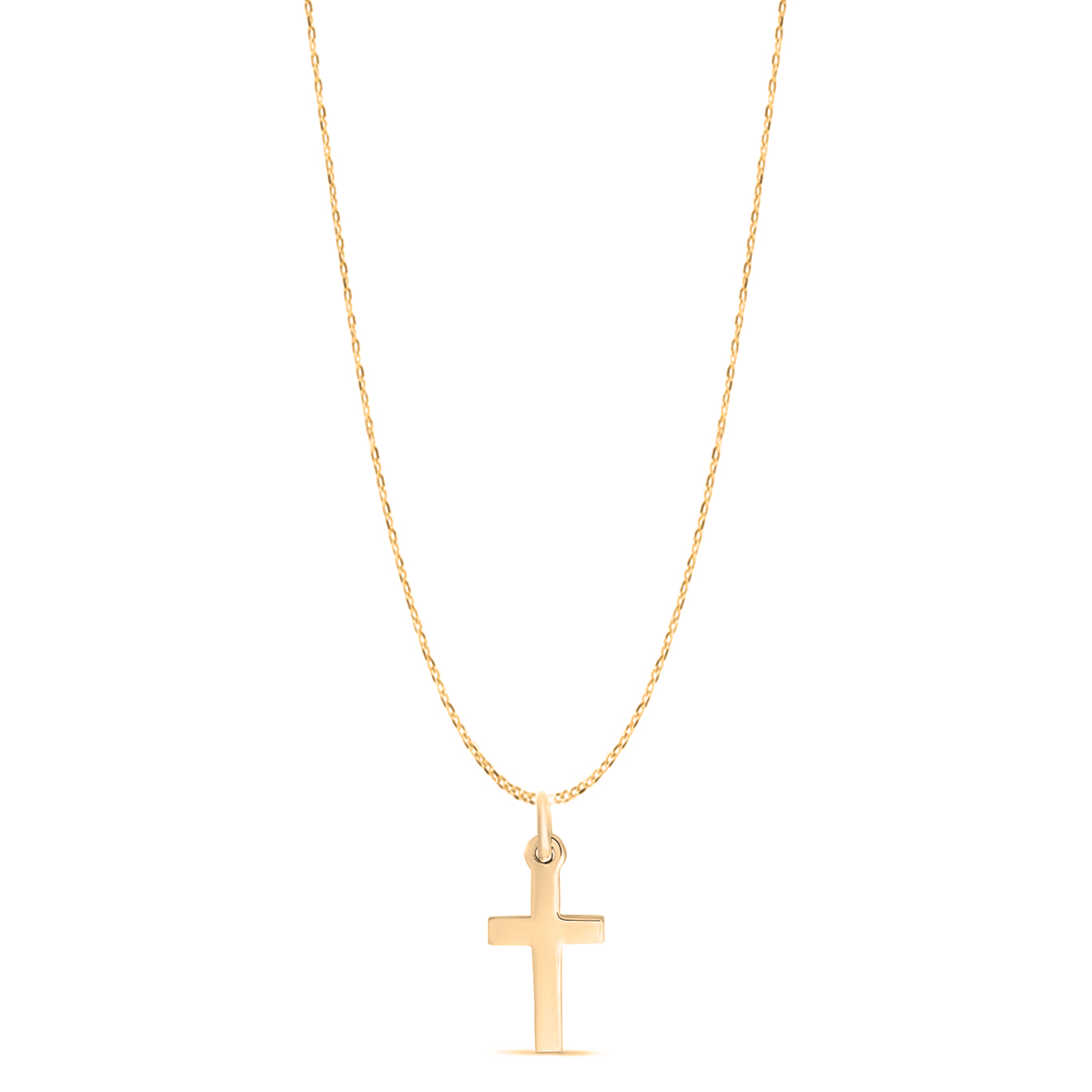 Solid 9ct Gold Deluxe Cross Pendant | Hersey & Son Silversmiths