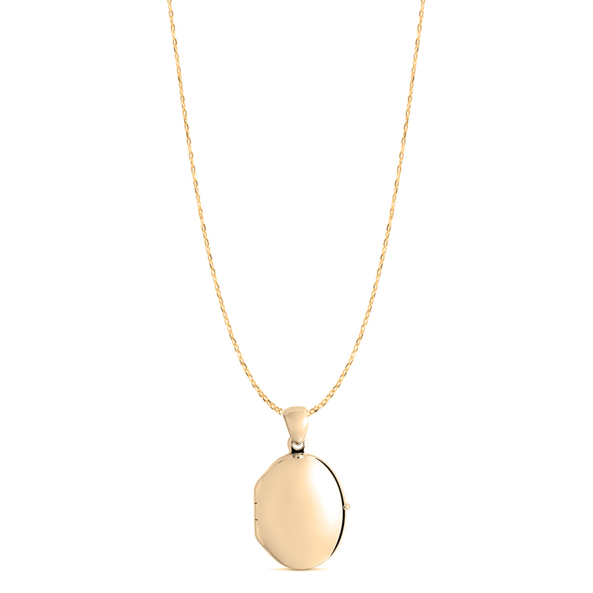 Solid 9ct Gold Oval Locket | Herset & Son
