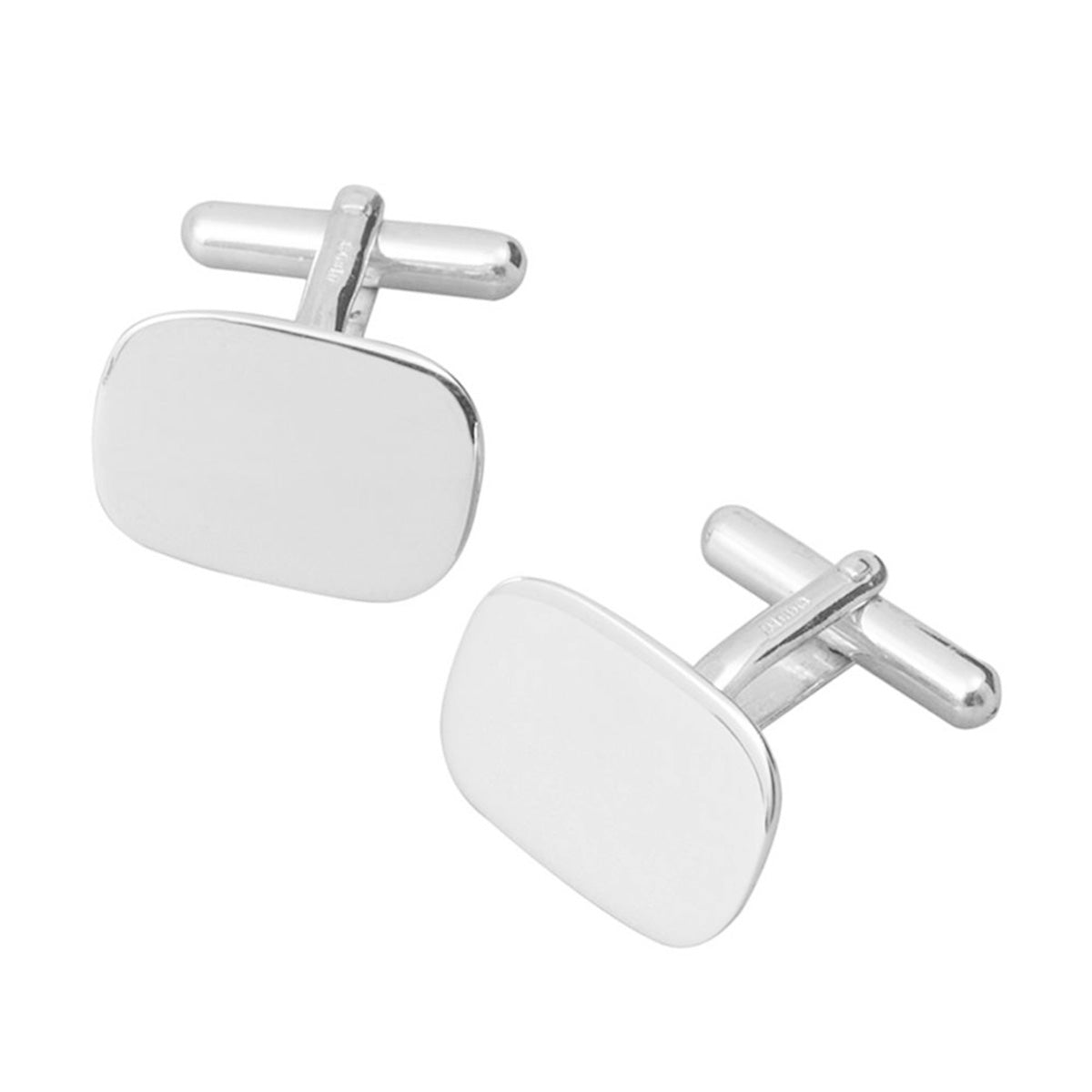 Silver Lozenge Hinge Cufflinks | Hersey & Son Silversmiths