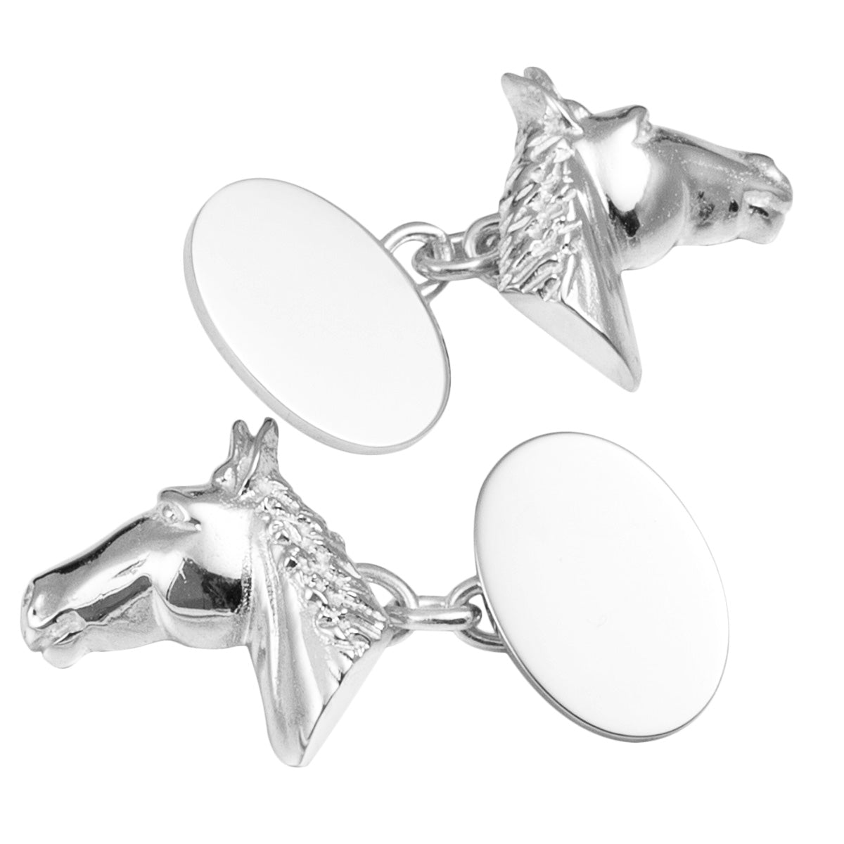 Silver Horse Head Cufflinks | Hersey & Son Silversmiths