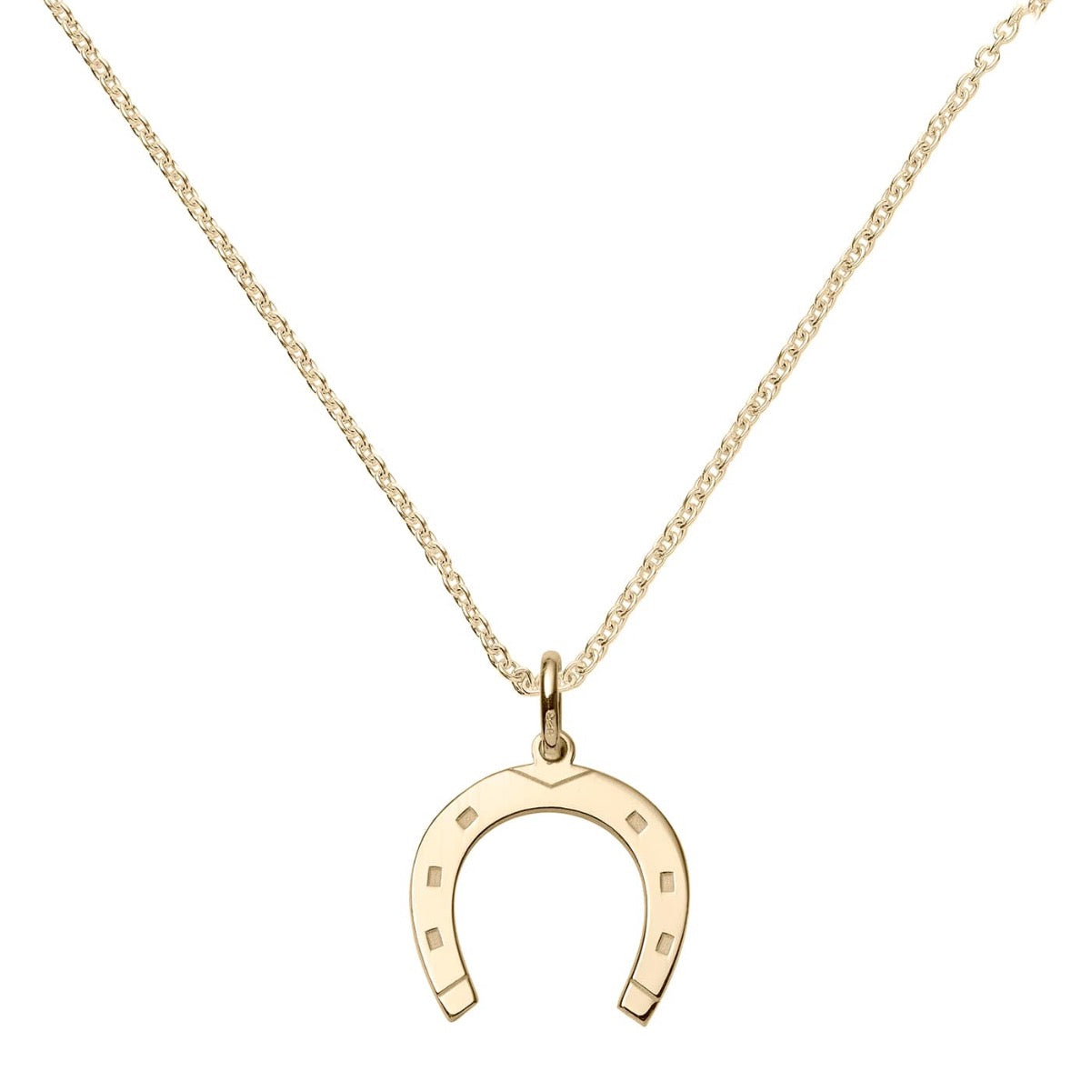 Yellow Gold Horseshoe Pendant | Hersey & Son Silversmiths