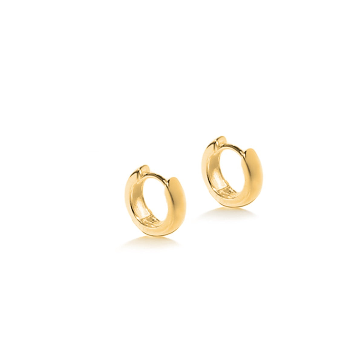 Little Gold Plated Hoop Earrings | Hersey & Son Silversmiths