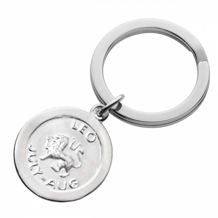 Silver Leo Zodiac Keyring | Hersey & Son Silversmiths