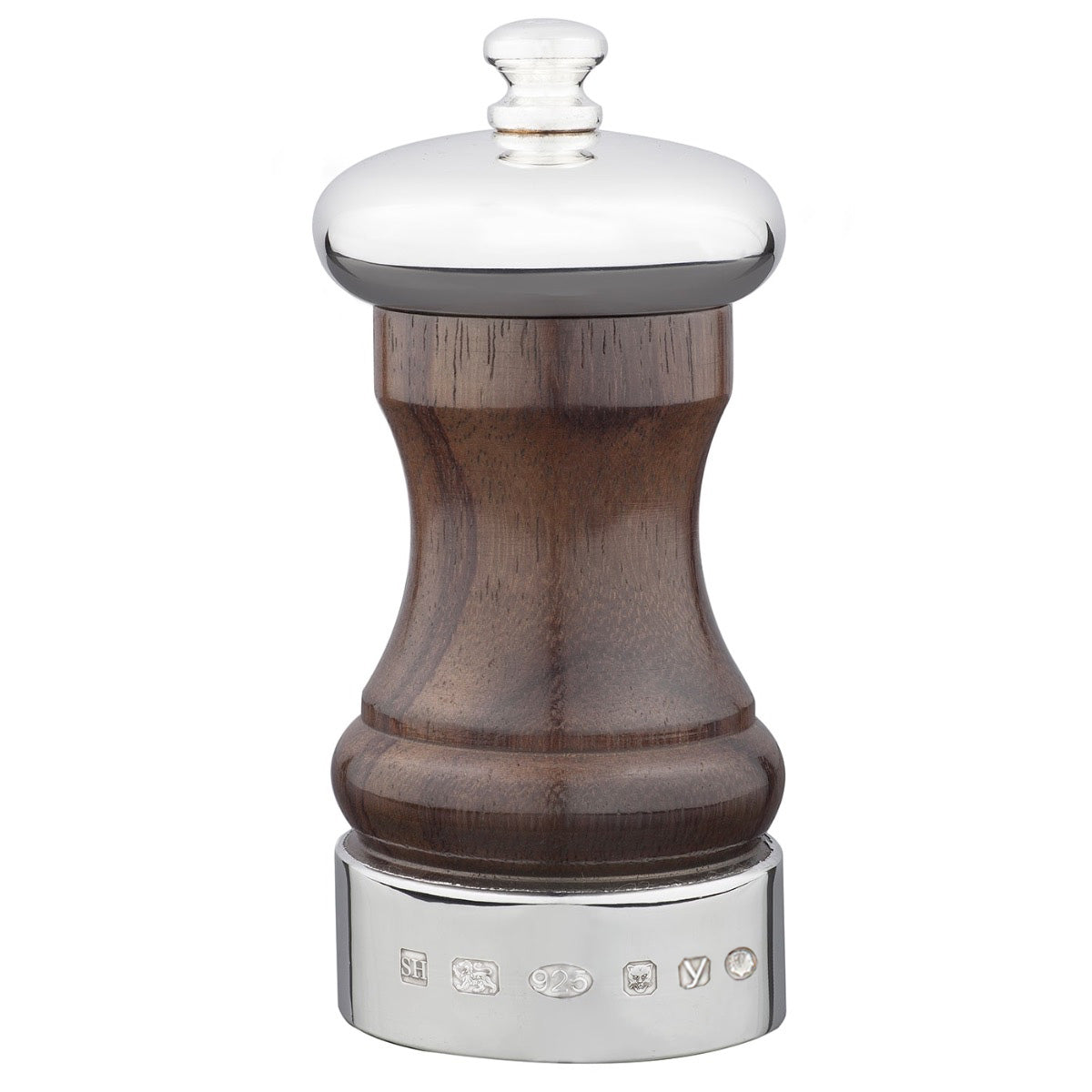Silver and Rosewood Peppermill | Hersey & Son Silversmiths