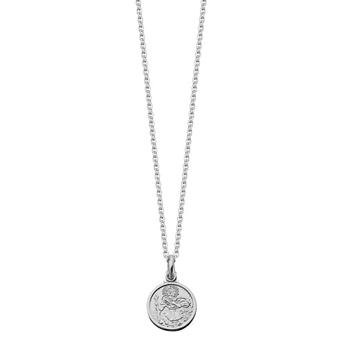 Small Round St Christopher Necklace | Hersey & Son Silversmiths