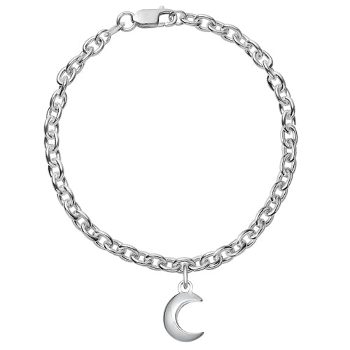 Silver Moon Chain Bracelet| Hersey & Son Silversmiths