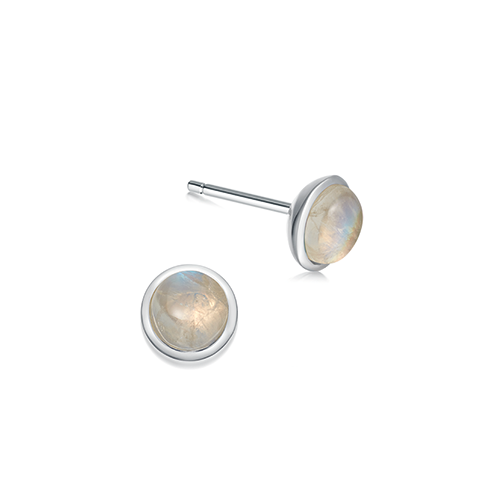 June Birthstone Silver Earrings Moonstone | Hersey & Son Silversmiths