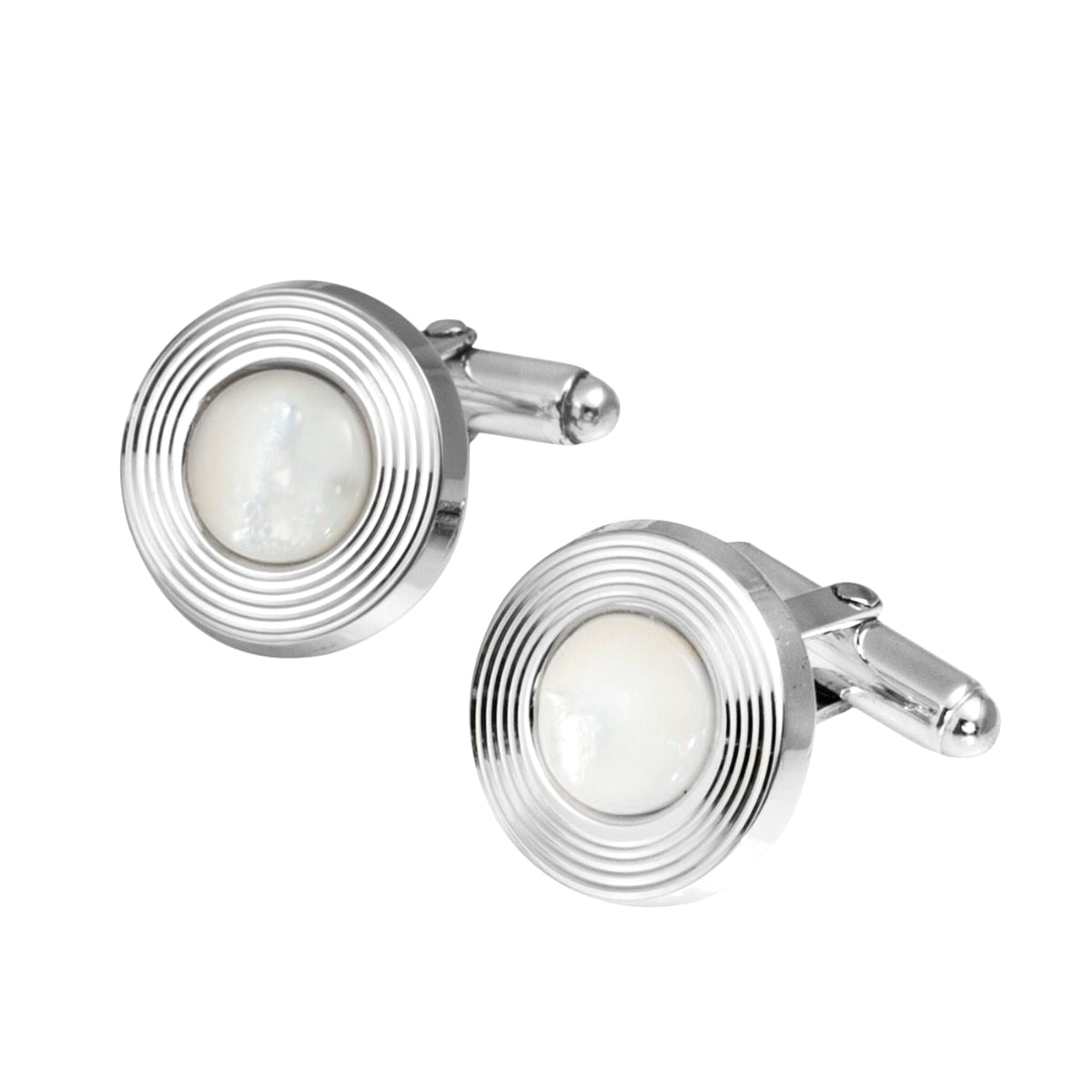 Silver Cufflinks Mother of Pearl | Hersey & Son Silversmiths