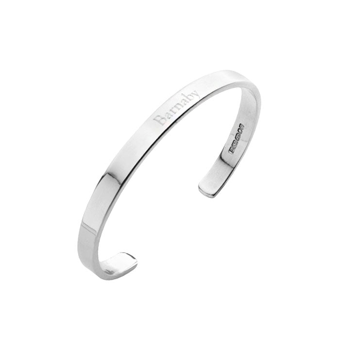 Silver Childs Open Bangle | Hersey & Son Silversmiths