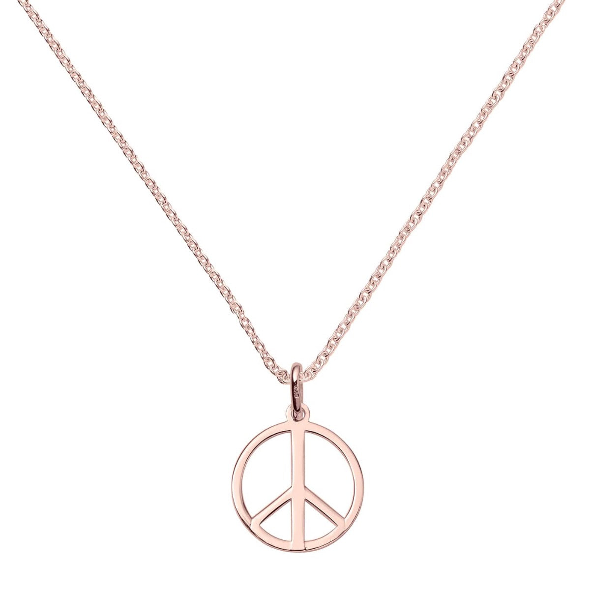 Rose Gold Vermeil Peace Pendant | Hersey & Son Silversmiths