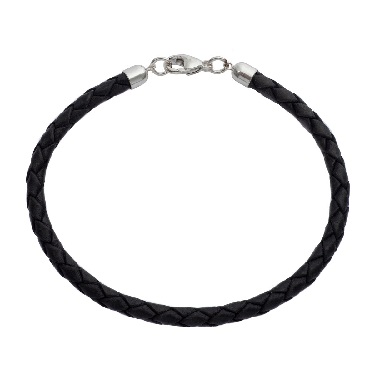 Plaited Leather Bracelet | Hersey & Son Silversmiths