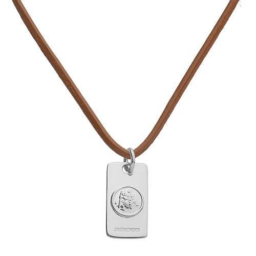 Small St Christopher Necklace Pendant | Hersey & Son Silversmiths