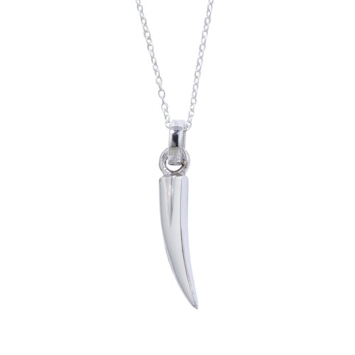 Silver Pendant Tusk Sterling Silver Necklace | Hersey & Son Silversmiths