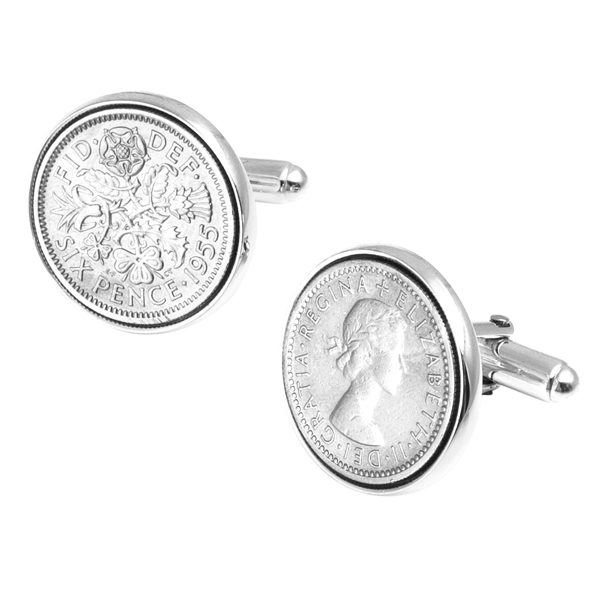 Silver Sixpence Cufflinks | Hersey & Son Silversmiths